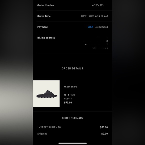 Adidas Yeezy Slide - Black, Onyx, Deadstock (DS) - Picture 7 of 8